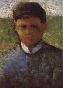 Georges Seurat The Samll Peasant  in  blue USA oil painting artist